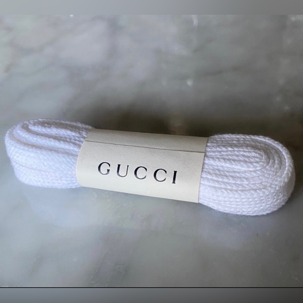 Authentic Gucci White Sneaker Laces